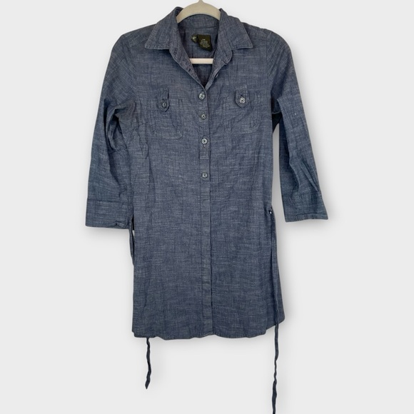 Fei Anthropologie Blue Chambray Tunic Dress – Size Small - Picture 1 of 4